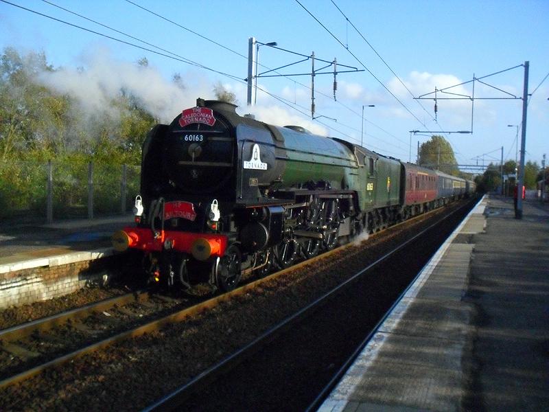 60163 Tornado: 60163 Tornado at Coatbridge Central 21/09/2011 Photo of 60163 Tornado