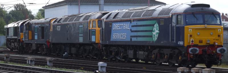 now thats a convoy: a 66/20/2x47 go into the siding at carlisle Photo of now thats a convoy
