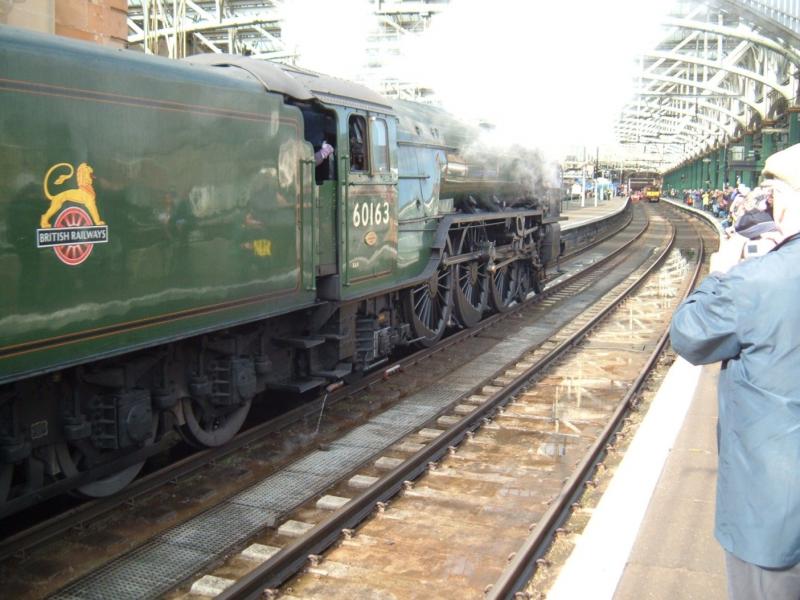 Greeting the masses: Tornado arriving at Glasgow Central on 21st September. Photo of Greeting the masses