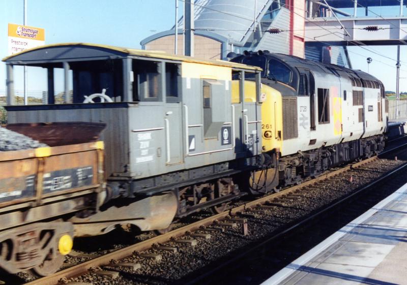 Fishy stuff: An old Shark brakevan on a ballast at Prestwick in 1995. Photo of Fishy stuff