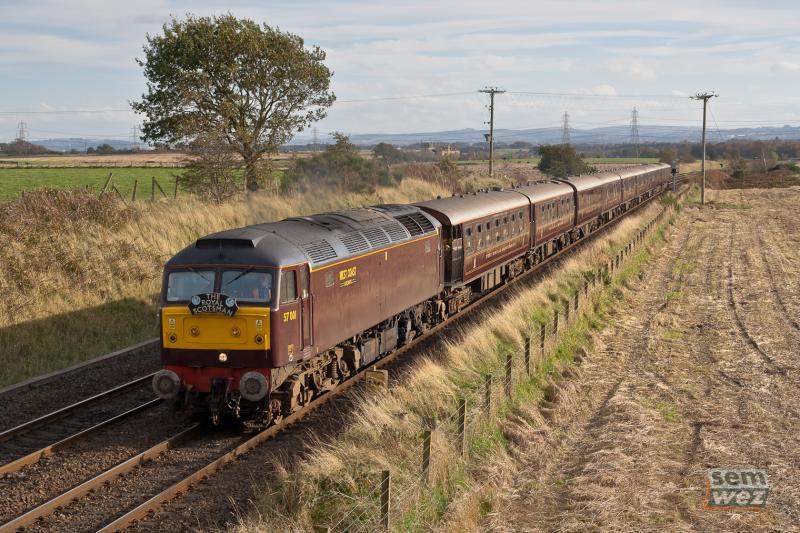2011 Oct 28 - 57001 1Z23 Edinburgh Waverley-Gleneagles @ Plean: Photo of 2011 Oct 28 - 57001 1Z23 Edinburgh Waverley-Gleneagles @ Plean