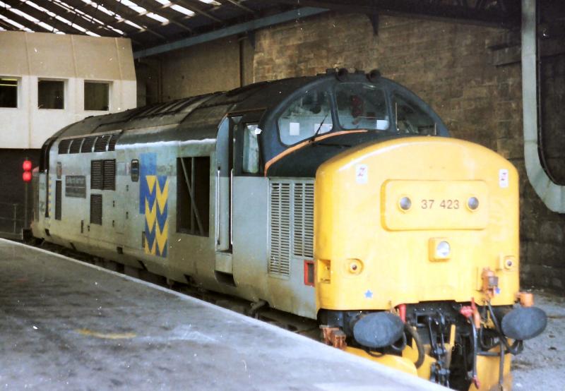 Newly-named 37423 at Queen Street.: Newly-named 37423 at Queen Street. Photo of Newly-named 37423 at Queen Street.
