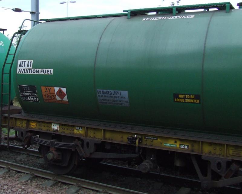 Prestwick TTA: Side of a TTA tank showing some of it's instructions and warning signs Photo of Prestwick TTA