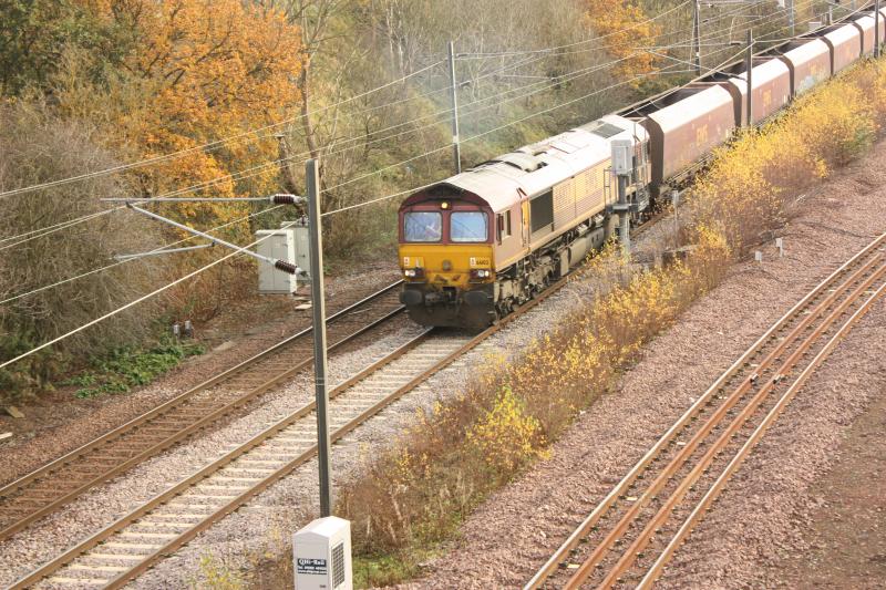 66102 4J79 cockenzie-hunterston at millerhill.: Photo of 66102 4J79 cockenzie-hunterston at millerhill.