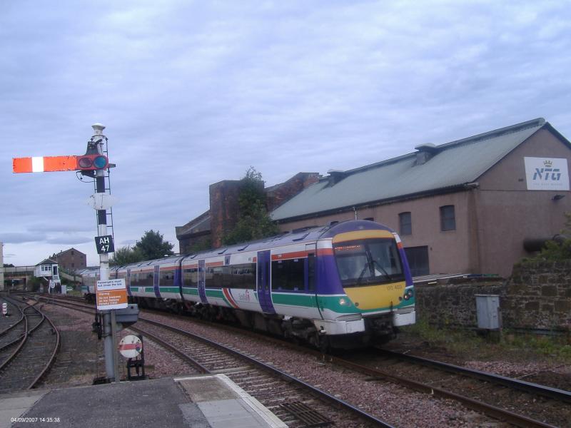 170 403 at Arbroath: 170 403 at the North end of Arbroath station with a Abdn-QueenSt train. Photo of 170 403 at Arbroath