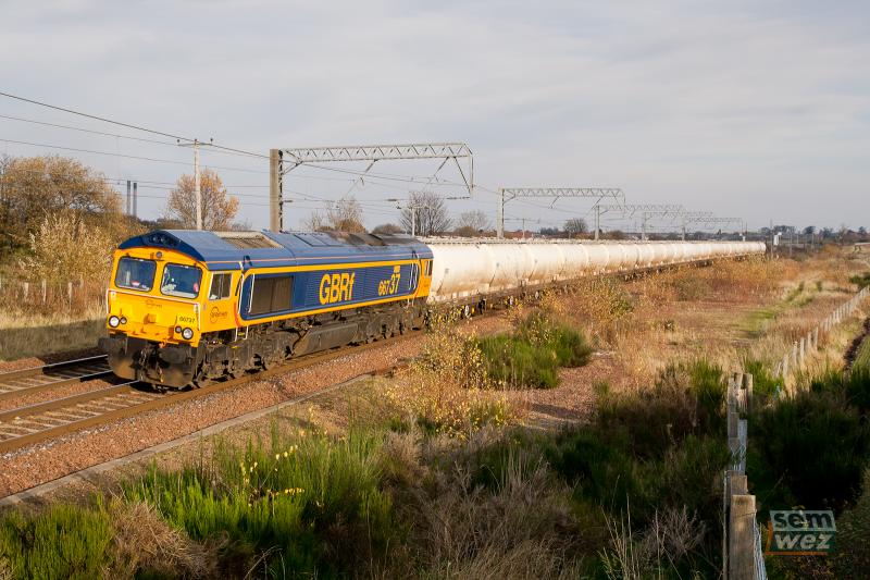 2011 Nov 19 - 66737 6S45 North Blyth-Fort William @ Dolphingstone: Thanks to all scot-rail members and posters for the best Scottish gen...in the world Photo of 2011 Nov 19 - 66737 6S45 North Blyth-Fort William @ Dolphingstone