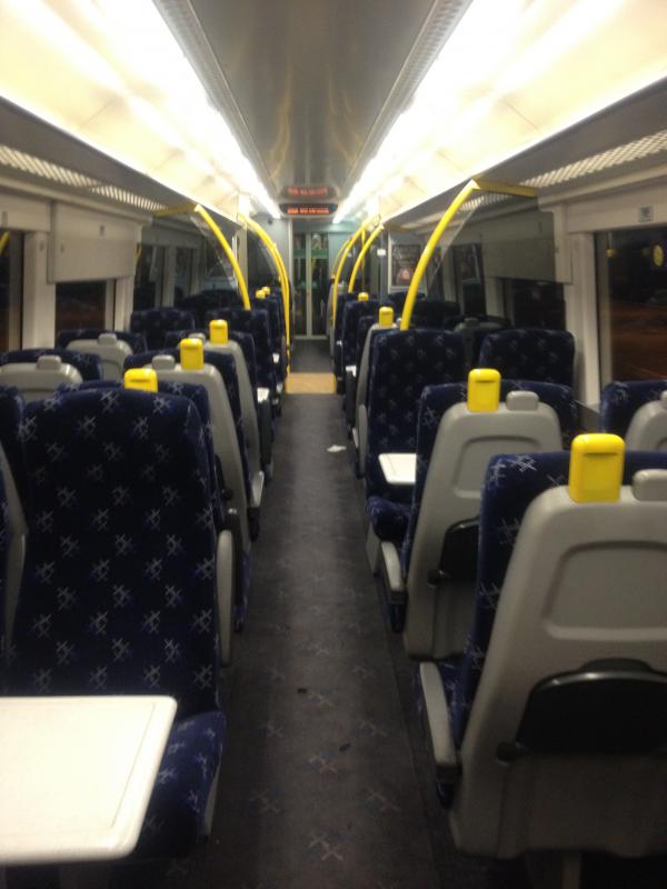 170 456: Inside saloon of 79456 facing towards the 56 coach. Photo of 170 456
