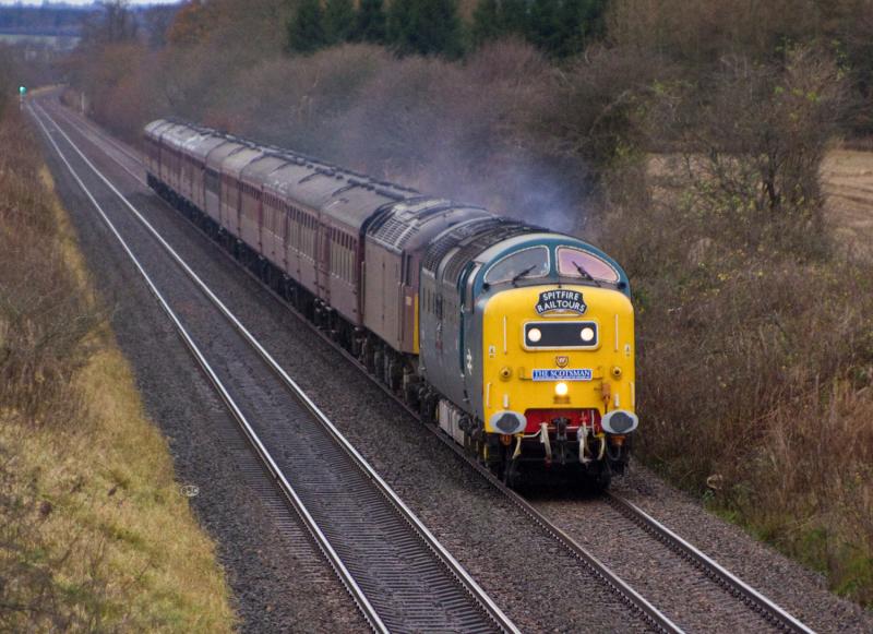 55022: 55022 heads to Perth at Forgandenny 29/11/11 Photo of 55022