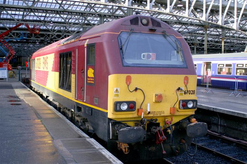 67028: 67028 Stabled between duties at Waverley on 4th December Photo of 67028