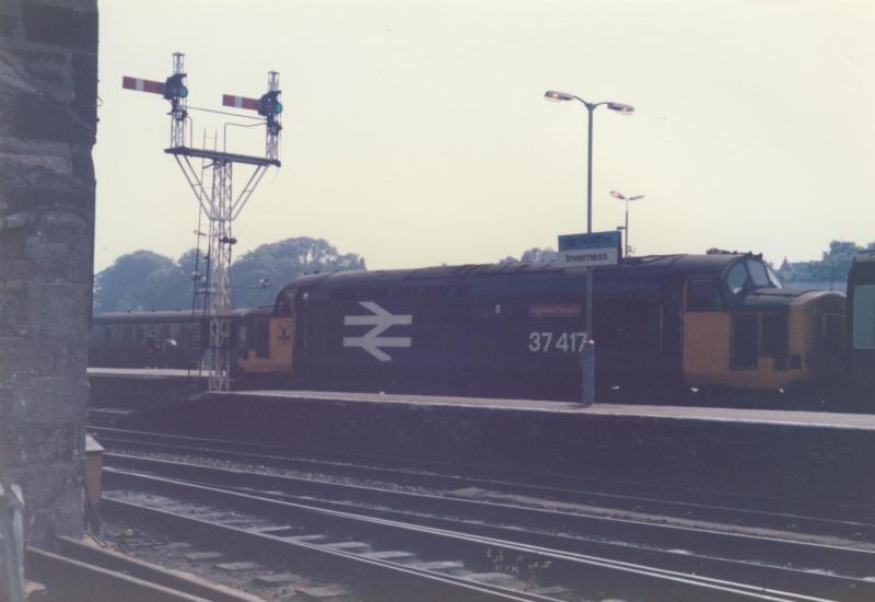 37417 at Inverness: 37417 at Inverness (28.06.86) Photo of 37417 at Inverness