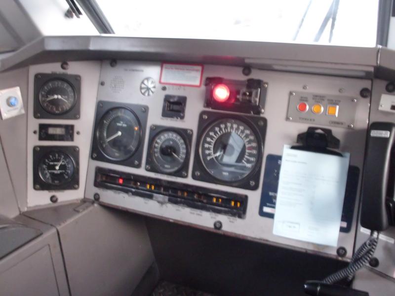 edinburgh: inside cab of 82202 Photo of edinburgh