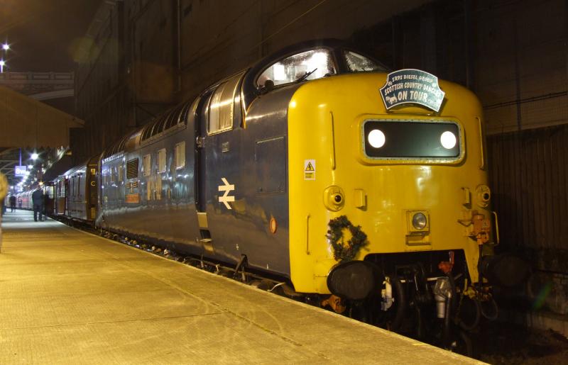 RGS: 55022 RSG at Edinburgh on the 7/12/07 railtour from linclon(there was a mad rush for this picture as the train manager did't know if we were to stay for it full booked stop) Photo of RGS