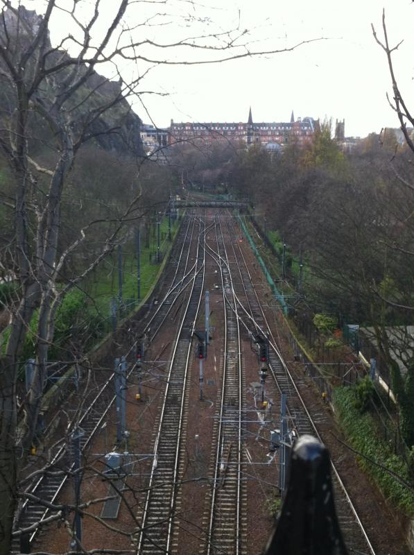 Princess Street Gardens: Taken from The Mound on Monday. Only missing the Snow, then this would of been a good picture. Photo of Princess Street Gardens