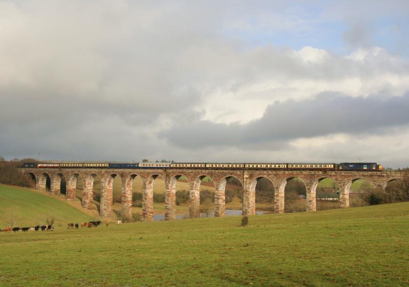 37607 Dalrymple Viaduct on Chalmerston branch: Photo of 37607 Dalrymple Viaduct on Chalmerston branch