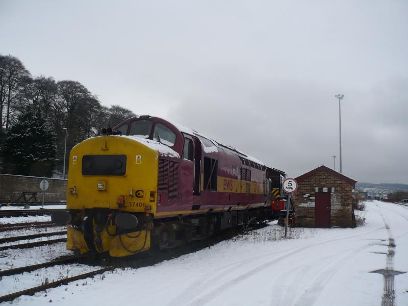 37401 at Inverness Millburn Yard on 16/02/2010.: Photo of 37401 at Inverness Millburn Yard on 16/02/2010.