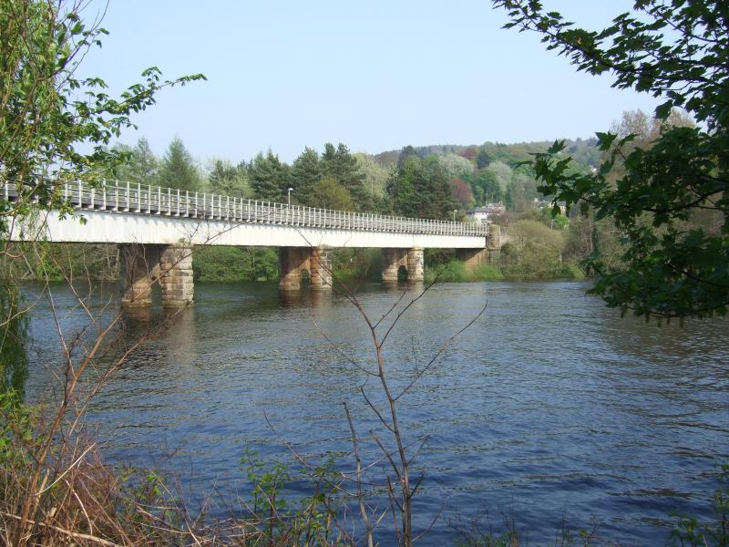 THE OTHER TAY BRIDGE: THE OTHER TAY BRIDGE AT PERTH BETWEEN PERTH STATION AND BARNHILL Photo of THE OTHER TAY BRIDGE