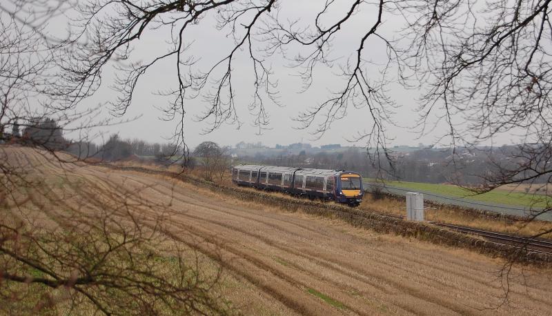 Main line and branches: A Class 170 near Deer Park Farm Linlithgow Photo of Main line and branches