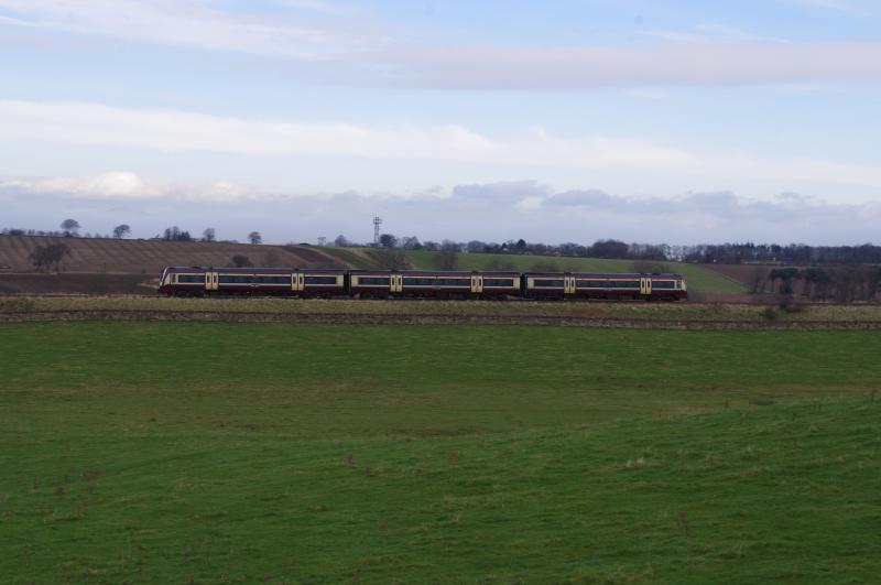 170473: 170473. Dunblane to Edinburgh service, passing Philpstoun. 03 Mar 2012. Photo of 170473