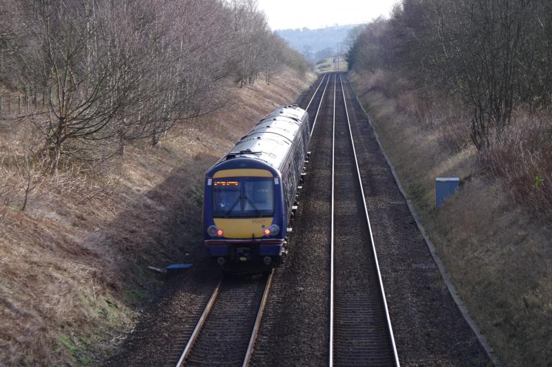 170427: 170427, Heading East at Whitecross with an Edinburgh service. 02.03.2012 Photo of 170427