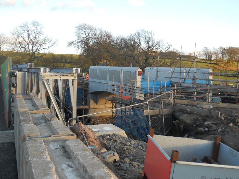 Condorrat Road Bridge (Magiscroft): A picture of the bridge currently being rebuilt at Condorrat Road (Magiscroft) Photo of Condorrat Road Bridge (Magiscroft)