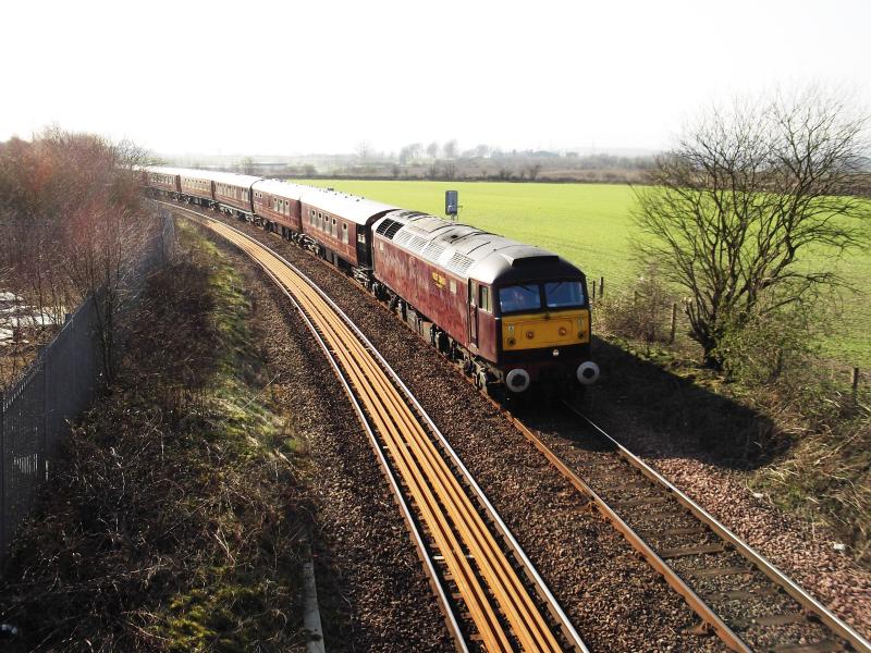 Photo of 57001 on 5Z73 Carnforth to Bo'ness