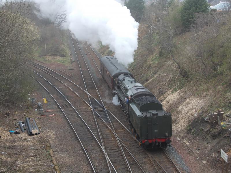 70013 at Craiglockhart Jct 24 March 2012: Photo of 70013 at Craiglockhart Jct 24 March 2012