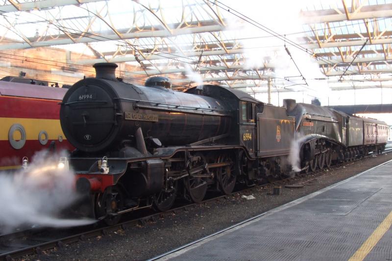A4-K4 at carlisle: 19/12/07 saw the last steam move of the year to scotland..this move was the crewe-thornton jn Photo of A4-K4 at carlisle