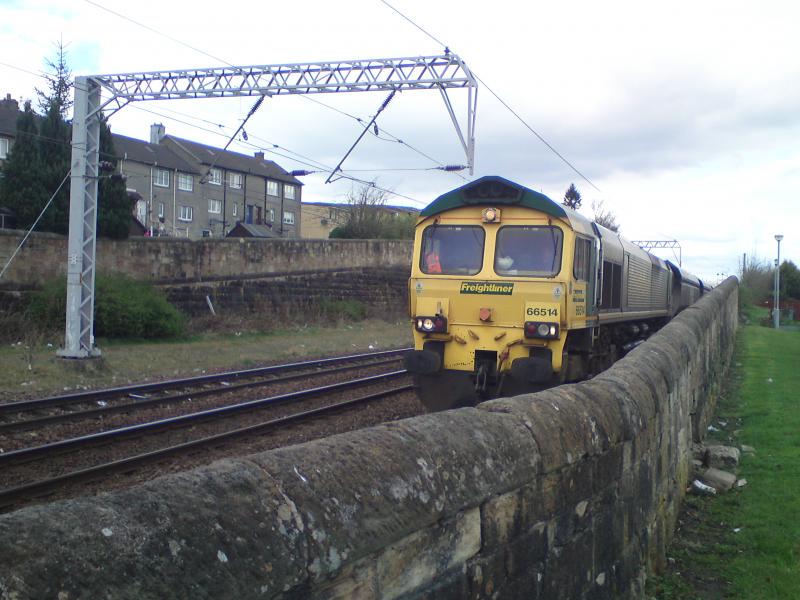 66514: 66514 arrives at the Coatbridge loop Photo of 66514