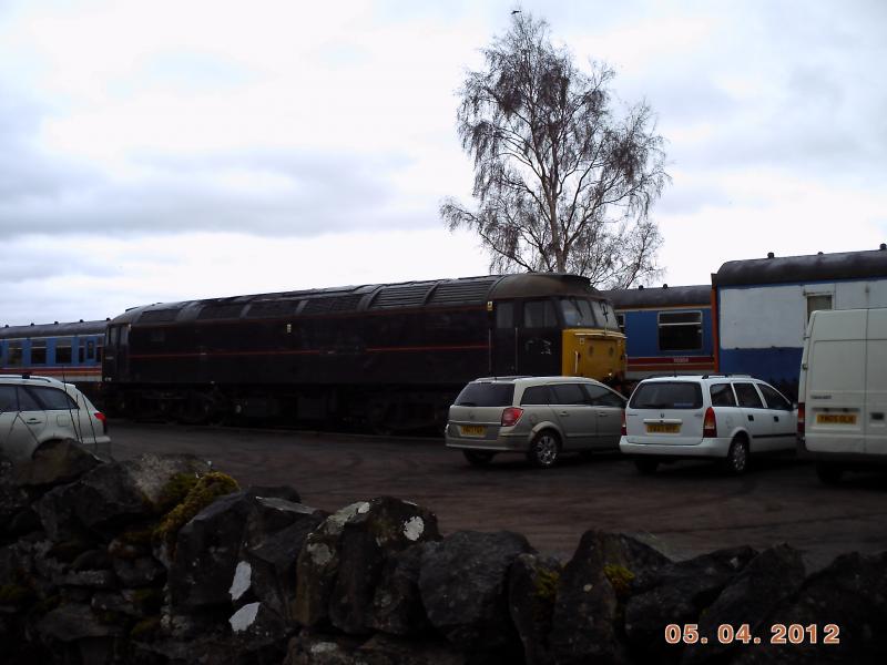Were not like that!: We let our trains run free on preserved railways but 47799 'Prince Henry' is stuck in a car park at the Eden Valley railway! Photo of Were not like that!