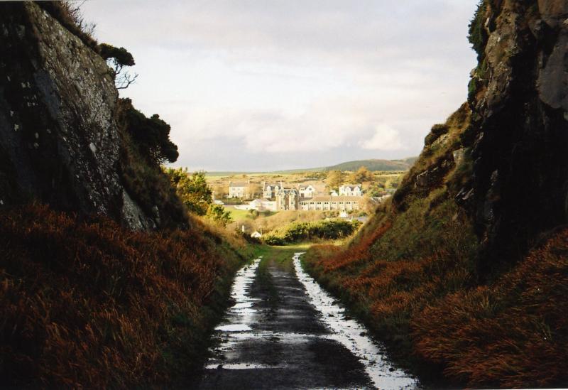 Where am I?: I was in the cutting where the former line bent round from the south to the station at Portpatrick. Photo of Where am I?