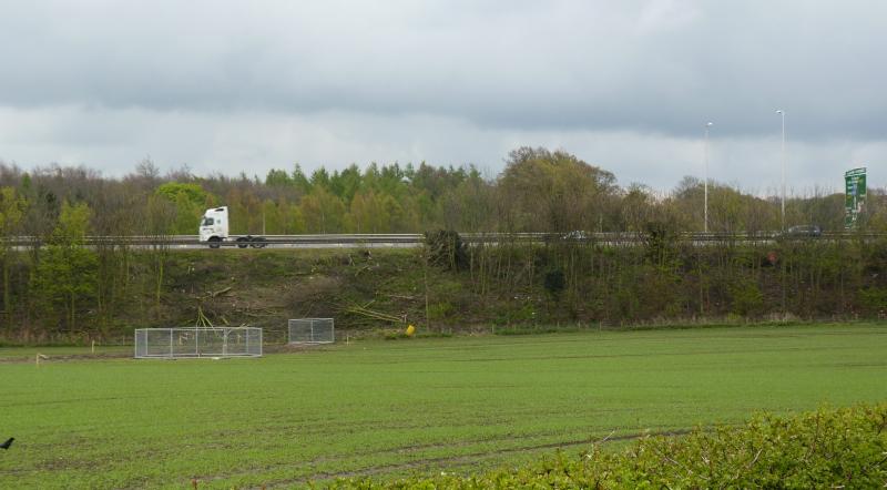 Borders Railway under A720 City Bypass: Where the new Borders Railway will pass under the A720 City Bypass at Sheriffhall Photo of Borders Railway under A720 City Bypass