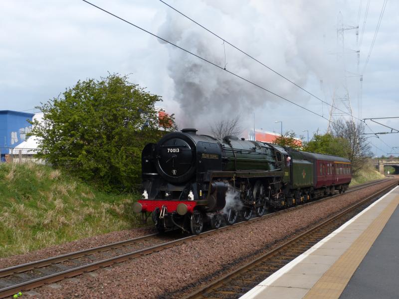 GB V 20/4/12: Oliver Cromwell heads home through Brunstane Photo of GB V 20/4/12