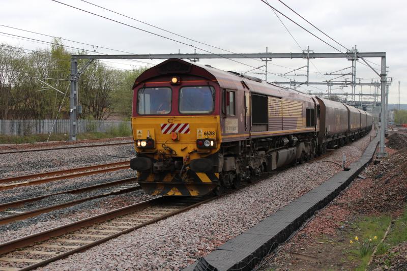 euro shed: 66218 loaded coal arklston jtn Photo of euro shed