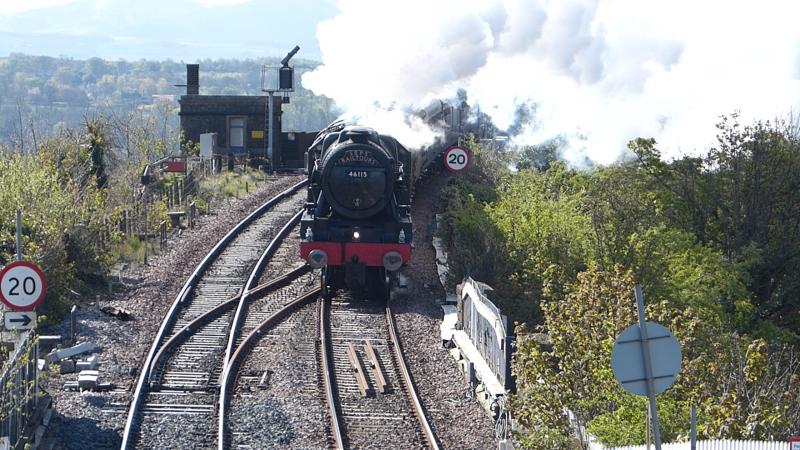 round in circles 1: Scots Guardsman comes off the bridge Photo of round in circles 1