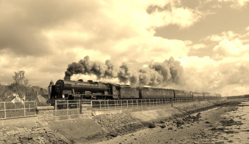 Photo of 46115 at Culross with the first Forth Circle Railtour 28/4/12