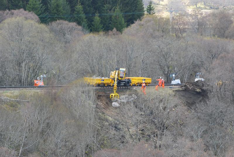 Photo of Repairing the Landslip at Slochd