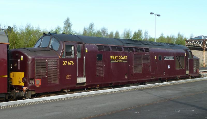 WCR 37676 'Loch Rannoch': Perth station filming 'The Railway Man' ~ Tuesday 1st May 2012. Photo of WCR 37676 'Loch Rannoch'