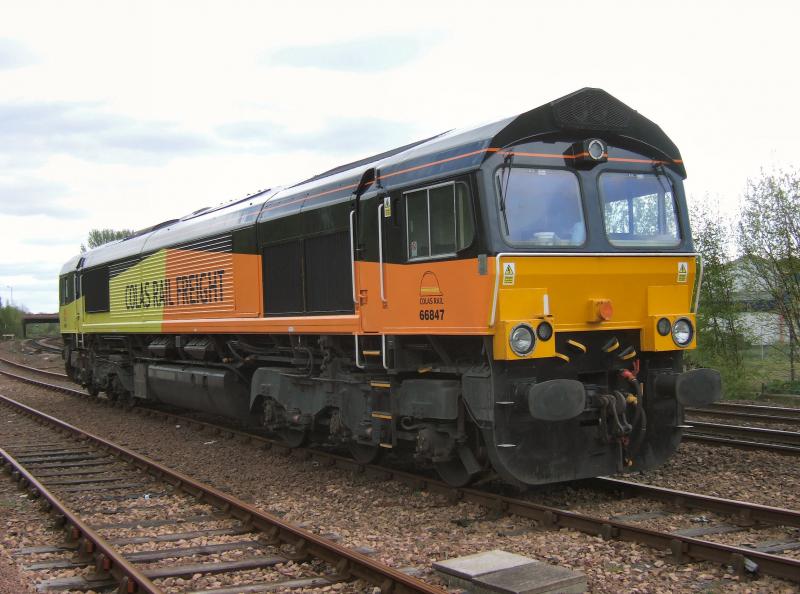 Stabled Colas 66847 at Stirling.: Stabled Colas 66847 at Stirling. Photo of Stabled Colas 66847 at Stirling.