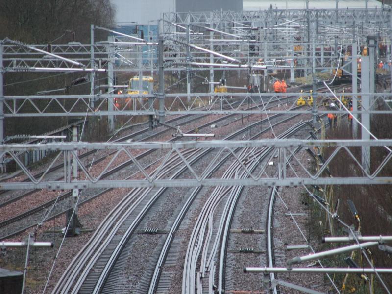 View towards Shields Depot: From other side of Shields Road Bridge from Smithy Lye Pictures.
New rail waiting to be installed Photo of View towards Shields Depot