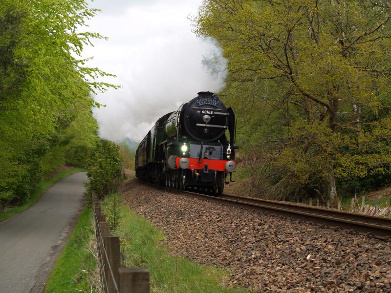 Tornado on the Highland line: Tornado between Murthly and Dunkeld. May 2012 Photo of Tornado on the Highland line