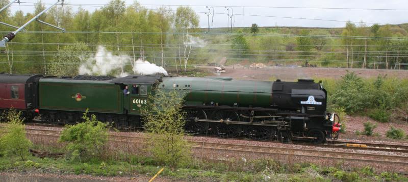 Tornado: Tornado leaving Millerhill Yard to Perth Sat 19th May 2012 Photo of Tornado