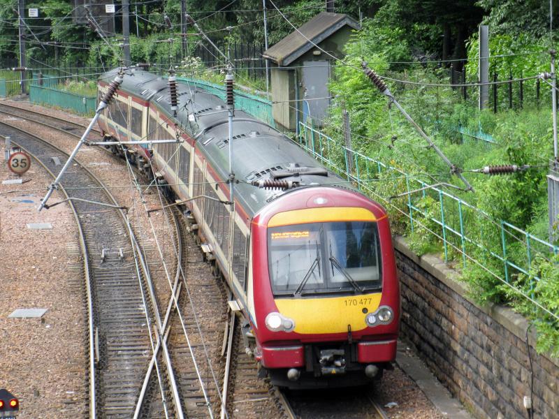 Class 170: Class 170 passing Edinburgh Castle. Photo of Class 170