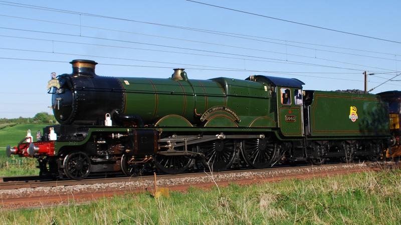 5043: Looking splendid after crossing the River Sar at Gretna on Saturday 26th May 2012 Photo of 5043