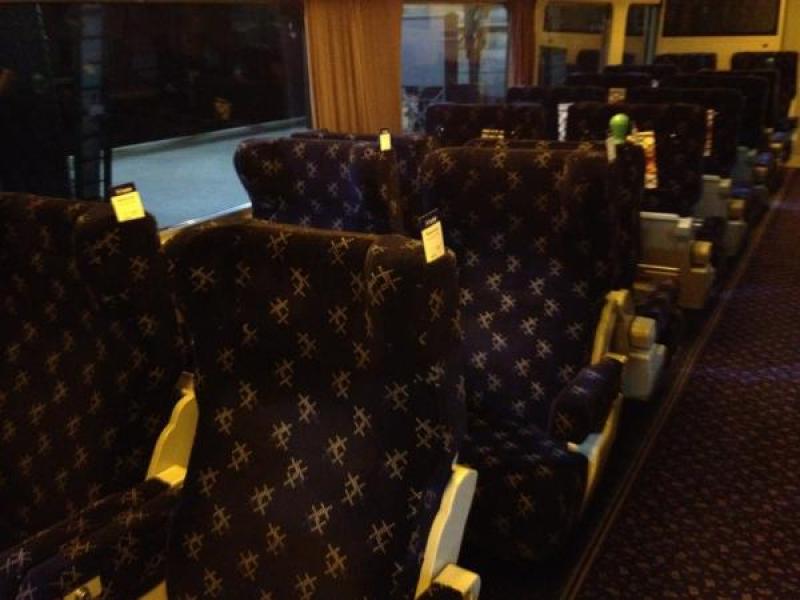 Seated Sleeper: New Seat covers onboard Caledonian Sleeper seated coach Photo of Seated Sleeper
