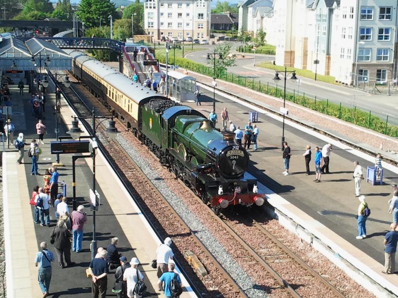 GWR castle 5043 at stirling: GWR castle Photo of GWR castle 5043 at stirling