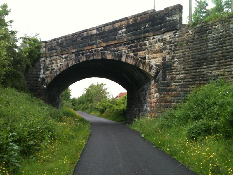 Where am I?: An old overbridge which still bares the scars of the steam-age spanning an abandoned railway. Where? Photo of Where am I?