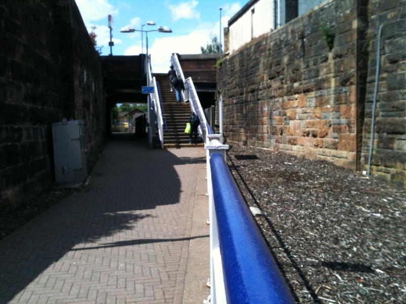 Paisley Canal: Taken from the new station looking towards the old station. Photo of Paisley Canal