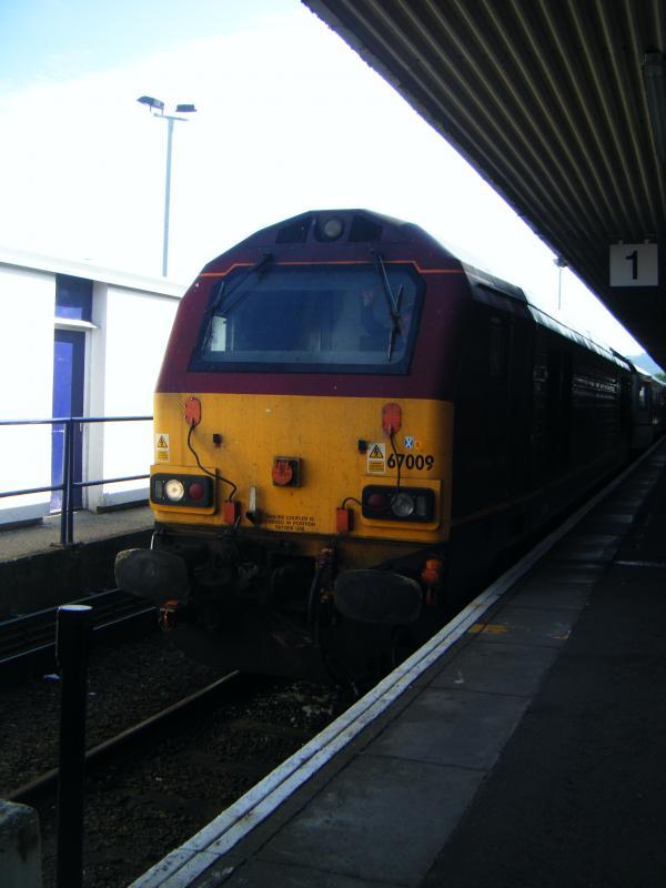 A Class 67 ( Skip ) 67009 At Fort William Summer 2011: Photo of A Class 67 ( Skip ) 67009 At Fort William Summer 2011