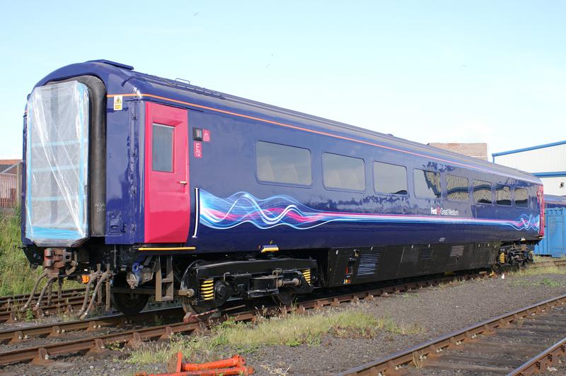 42501: 1st coverted buffet coach 42501 ex 40744 stands in the yard on the evening of 25th June
with full permission of Wabtec Rail Photo of 42501