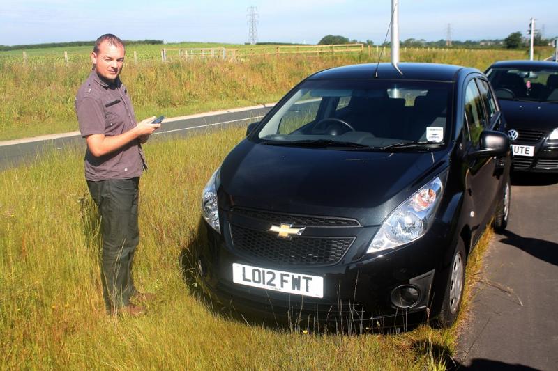 Guy's Gimp mobile: Guy's Chevy Spark, suits you sir ;-) Photo of Guy's Gimp mobile